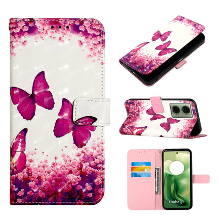 3D Painting Horizontal Flip Leather Phone Case, For Motorola Moto G04 4G / G24 4G, For Motorola Moto G Play 5G 2024, For Motorola Moto G34
