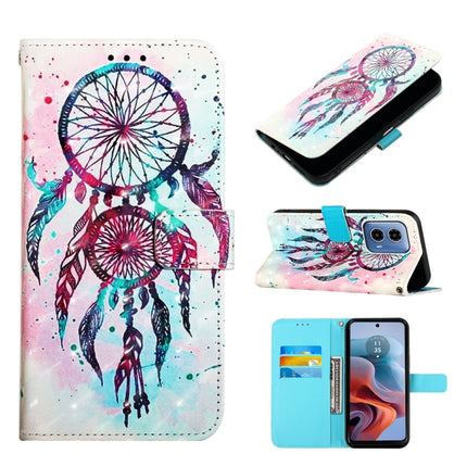 3D Painting Horizontal Flip Leather Phone Case, For Motorola Moto G04 4G / G24 4G, For Motorola Moto G Play 5G 2024, For Motorola Moto G34