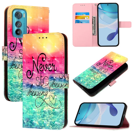 3D Painting Horizontal Flip Leather Phone Case, For Motorola Moto G52 / Moto G82 / Moto G71s, For Motorola Moto E32 Global, For Motorola Edge 30