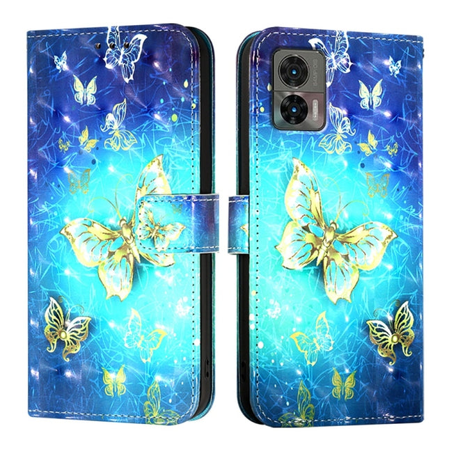 3D Painting Horizontal Flip Leather Phone Case, For Motorola Edge 30 Neo, For Motorola Edge 2022 / Edge 5G UW 2022, For Motorola Moto G62 5G Global / India