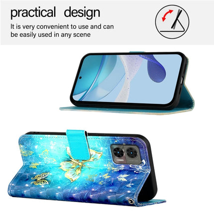 3D Painting Horizontal Flip Leather Phone Case, For Motorola Edge 30 Neo, For Motorola Edge 2022 / Edge 5G UW 2022, For Motorola Moto G62 5G Global / India