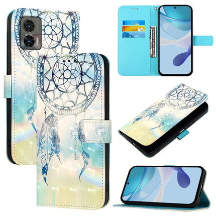 3D Painting Horizontal Flip Leather Phone Case, For Motorola Edge 30 Neo, For Motorola Edge 2022 / Edge 5G UW 2022, For Motorola Moto G62 5G Global / India