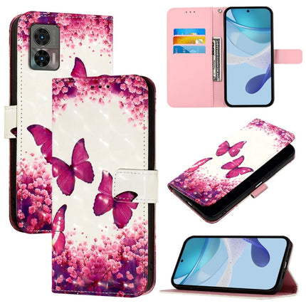 3D Painting Horizontal Flip Leather Phone Case, For Motorola Edge 30 Neo, For Motorola Edge 2022 / Edge 5G UW 2022, For Motorola Moto G62 5G Global / India