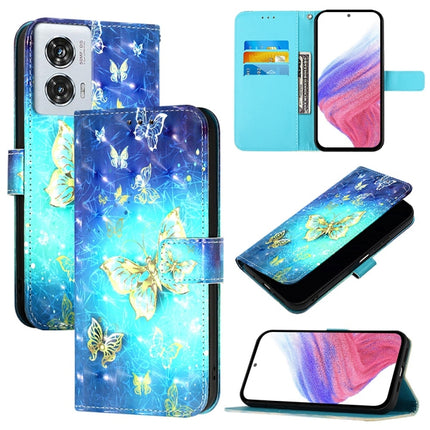 3D Painting Horizontal Flip Leather Phone Case, For Motorola Edge 50 Pro, For Motorola Edge 50 Fusion, For Motorola Moto G Stylus 5G 2024