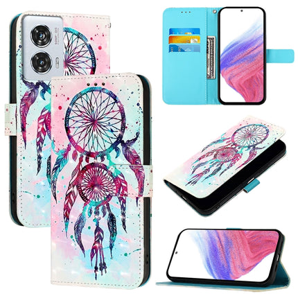 3D Painting Horizontal Flip Leather Phone Case, For Motorola Edge 50 Pro, For Motorola Edge 50 Fusion, For Motorola Moto G Stylus 5G 2024