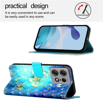 3D Painting Horizontal Flip Leather Phone Case, For Motorola Edge 50 Pro, For Motorola Edge 50 Fusion, For Motorola Moto G Stylus 5G 2024