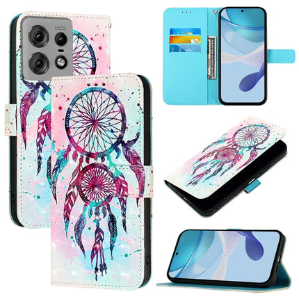 3D Painting Horizontal Flip Leather Phone Case, For Motorola Edge 50 Pro, For Motorola Edge 50 Fusion, For Motorola Moto G Stylus 5G 2024