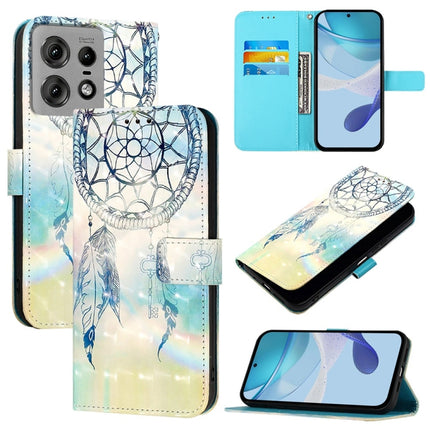 3D Painting Horizontal Flip Leather Phone Case, For Motorola Edge 50 Pro, For Motorola Edge 50 Fusion, For Motorola Moto G Stylus 5G 2024