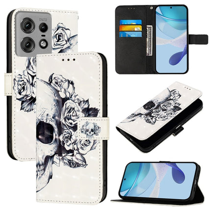 3D Painting Horizontal Flip Leather Phone Case, For Motorola Edge 50 Pro, For Motorola Edge 50 Fusion, For Motorola Moto G Stylus 5G 2024