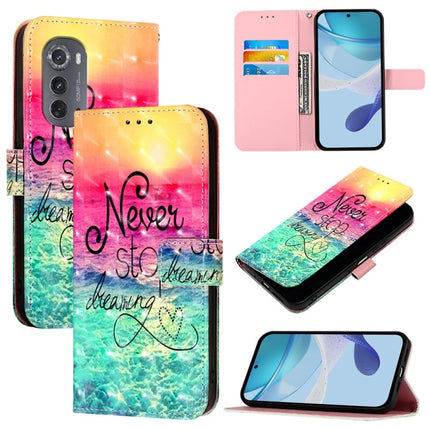 3D Painting Horizontal Flip Leather Phone Case, For Motorola Edge 30 Neo, For Motorola Edge 2022 / Edge 5G UW 2022, For Motorola Moto G62 5G Global / India
