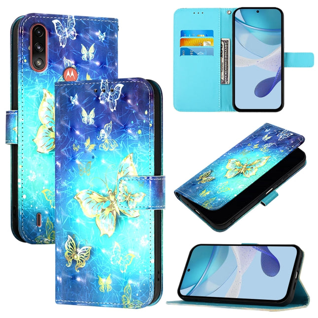 3D Painting Horizontal Flip Leather Phone Case, For Motorola Moto E7 Power, For Motorola One 5G Ace / Moto G 5G 2020, For Motorola Moto G Power 2021