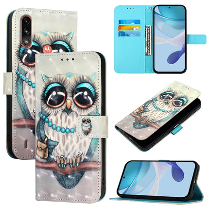3D Painting Horizontal Flip Leather Phone Case, For Motorola Moto E7 Power, For Motorola One 5G Ace / Moto G 5G 2020, For Motorola Moto G Power 2021