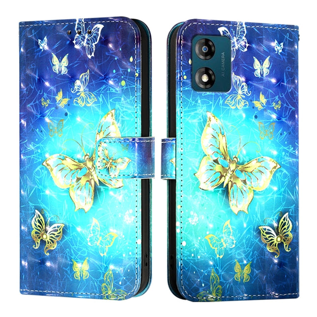 3D Painting Horizontal Flip Leather Phone Case, For Motorola Moto E13, For Motorola Moto G73, For Motorola Moto G 5G 2023