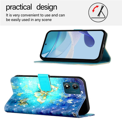 3D Painting Horizontal Flip Leather Phone Case, For Motorola Moto E13, For Motorola Moto G73, For Motorola Moto G 5G 2023