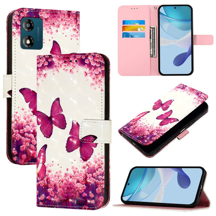 3D Painting Horizontal Flip Leather Phone Case, For Motorola Moto E13, For Motorola Moto G73, For Motorola Moto G 5G 2023