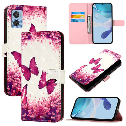 3D Painting Horizontal Flip Leather Phone Case, For Motorola Moto G72, For Motorola Moto E22 / Moto E22i, For Motorola Moto S30 Pro / Edge 30 Fusion