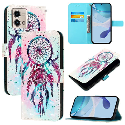 3D Painting Horizontal Flip Leather Phone Case, For Motorola Edge 40 Neo, For Motorola Moto G14, For Motorola Moto G Stylus 4G 2023