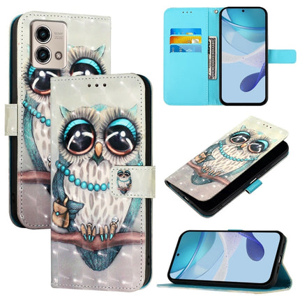 3D Painting Horizontal Flip Leather Phone Case, For Motorola Edge 40 Neo, For Motorola Moto G14, For Motorola Moto G Stylus 4G 2023