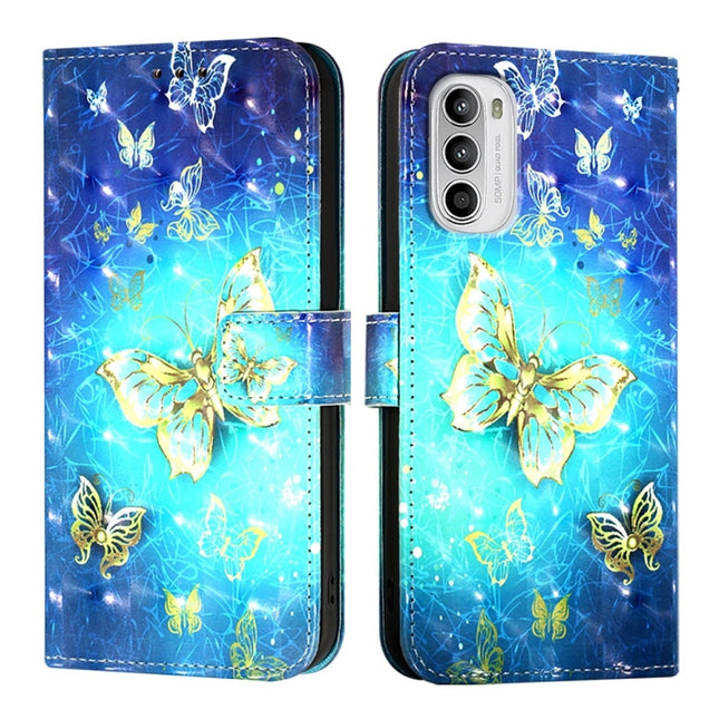 3D Painting Horizontal Flip Leather Phone Case, For Motorola Moto G52 / Moto G82 / Moto G71s, For Motorola Moto E32 Global, For Motorola Edge 30