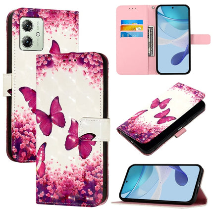 3D Painting Horizontal Flip Leather Phone Case, For Motorola Moto G84, For Motorola Moto G54 EU / Brazil Version, For Motorola Moto G54 India / Moto G54 Power