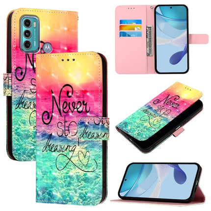 3D Painting Horizontal Flip Leather Phone Case, For Motorola Edge X30 / Edge 30 Pro, For Motorola Moto G60 / Moto G40 Fusion, For Motorola Moto G30 / Moto G20 / Moto G10