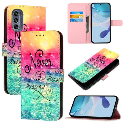 3D Painting Horizontal Flip Leather Phone Case, For Motorola Edge 30 Neo, For Motorola Edge 2022 / Edge 5G UW 2022, For Motorola Moto G62 5G Global / India