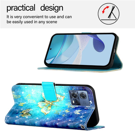 3D Painting Horizontal Flip Leather Phone Case, For Motorola Moto G72, For Motorola Moto E22 / Moto E22i, For Motorola Moto S30 Pro / Edge 30 Fusion