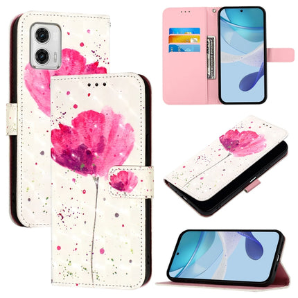 3D Painting Horizontal Flip Leather Phone Case, For Motorola Moto E13, For Motorola Moto G73, For Motorola Moto G 5G 2023