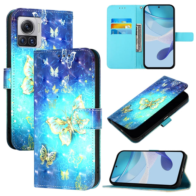 3D Painting Horizontal Flip Leather Phone Case, For Motorola Moto X30 Pro / Edge 30 Ultra, For Motorola Moto G32, For Motorola Moto G42