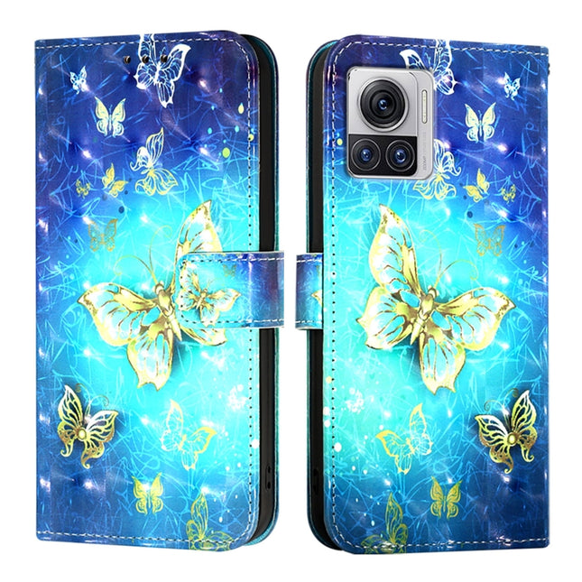 3D Painting Horizontal Flip Leather Phone Case, For Motorola Moto X30 Pro / Edge 30 Ultra, For Motorola Moto G32, For Motorola Moto G42