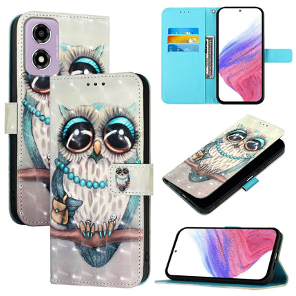3D Painting Horizontal Flip Leather Phone Case, For Motorola Edge 50 5G Global, For Motorola Edge 50 Neo, For Motorola Moto E14