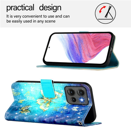 3D Painting Horizontal Flip Leather Phone Case, For Motorola Edge 50 5G Global, For Motorola Edge 50 Neo, For Motorola Moto E14