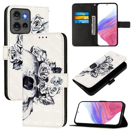 3D Painting Horizontal Flip Leather Phone Case, For Motorola Edge 50 5G Global, For Motorola Edge 50 Neo, For Motorola Moto E14