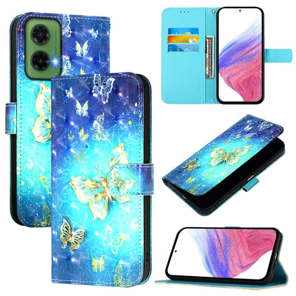 3D Painting Horizontal Flip Leather Phone Case, For Motorola Moto G75 5G, For Motorola Moto G35, For Motorola Moto G55