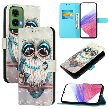 3D Painting Horizontal Flip Leather Phone Case, For Motorola Moto G75 5G, For Motorola Moto G35, For Motorola Moto G55