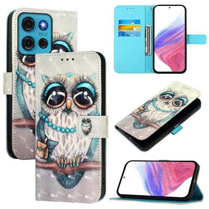 3D Painting Horizontal Flip Leather Phone Case, For Motorola Moto G75 5G, For Motorola Moto G35, For Motorola Moto G55
