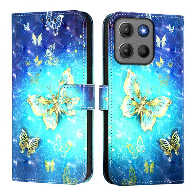 3D Painting Horizontal Flip Leather Phone Case, For Motorola Moto G17 / G17 Power / G15, For Motorola Moto G67 Power 5G, For Motorola Edge 70 5G / X70 Air 5G