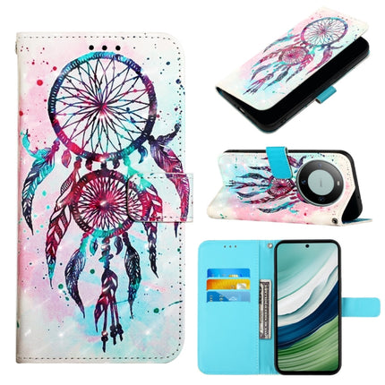 3D Painting Horizontal Flip Leather Phone Case, For Huawei Mate 60, For Huawei Mate 60 Pro, For Huawei P60 Art