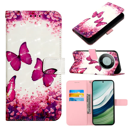 3D Painting Horizontal Flip Leather Phone Case, For Huawei Mate 60, For Huawei Mate 60 Pro, For Huawei P60 Art