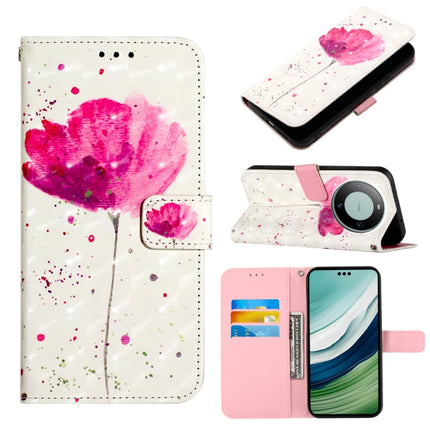 3D Painting Horizontal Flip Leather Phone Case, For Huawei Mate 60, For Huawei Mate 60 Pro, For Huawei P60 Art