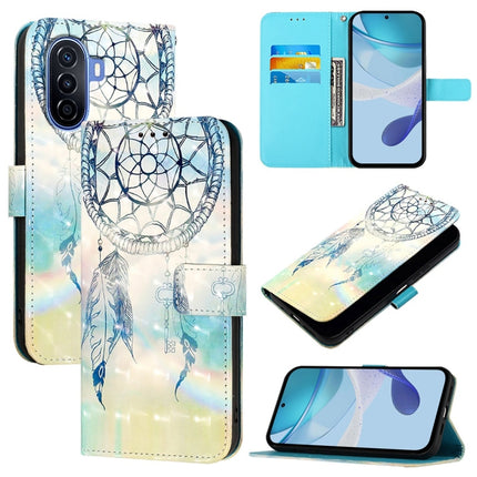 3D Painting Horizontal Flip Leather Phone Case, For Huawei Enjoy 50 4G / Nova Y70 Plus, For Huawei P50 Pro, For Huawei P50