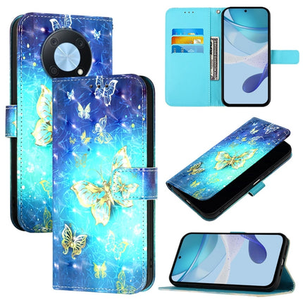 3D Painting Horizontal Flip Leather Phone Case, For Huawei P60, For Huawei P60 Pro, For Huawei Enjoy 50 Pro 4G / Nova Y90