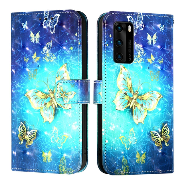 3D Painting Horizontal Flip Leather Phone Case, For Huawei P40, For Huawei Enjoy 9s / P Smart 2019
