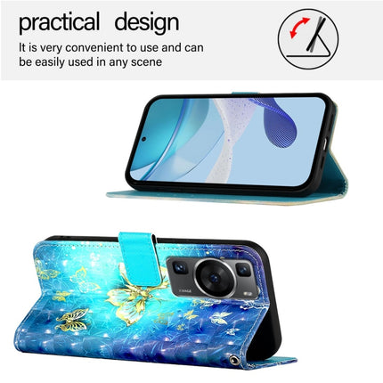 3D Painting Horizontal Flip Leather Phone Case, For Huawei P60, For Huawei P60 Pro, For Huawei Enjoy 50 Pro 4G / Nova Y90