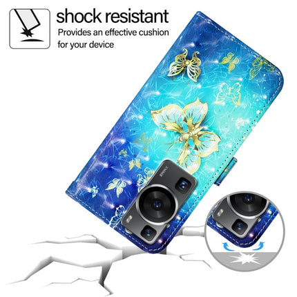 3D Painting Horizontal Flip Leather Phone Case, For Huawei P60, For Huawei P60 Pro, For Huawei Enjoy 50 Pro 4G / Nova Y90