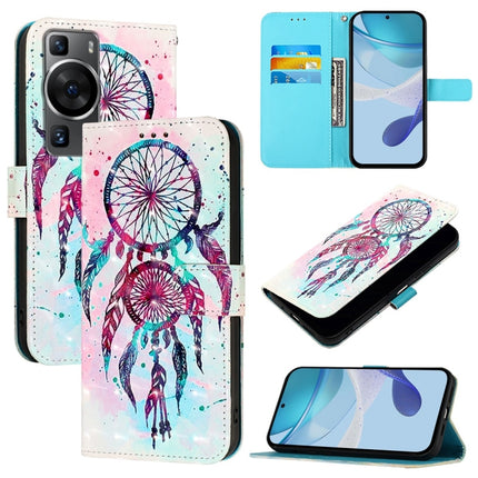 3D Painting Horizontal Flip Leather Phone Case, For Huawei P60, For Huawei P60 Pro, For Huawei Enjoy 50 Pro 4G / Nova Y90