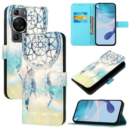 3D Painting Horizontal Flip Leather Phone Case, For Huawei P60, For Huawei P60 Pro, For Huawei Enjoy 50 Pro 4G / Nova Y90