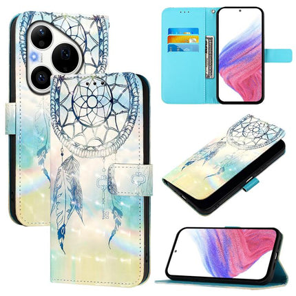 3D Painting Horizontal Flip Leather Phone Case, For Huawei Pura 90 Pro Max, For Huawei Pura 90 Pro, For Huawei Mate 70 Air