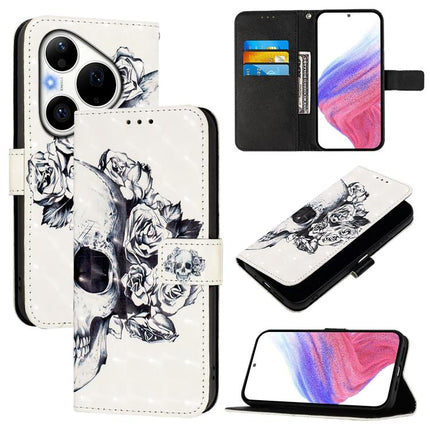 3D Painting Horizontal Flip Leather Phone Case, For Huawei Pura 90 Pro Max, For Huawei Pura 90 Pro, For Huawei Mate 70 Air