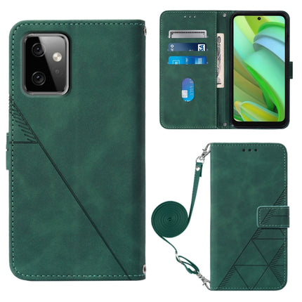 Crossbody 3D Embossed Flip Leather Phone Case, For Motorola Moto G54, For Motorola Moto G14, For Motorola Moto G Power 2023